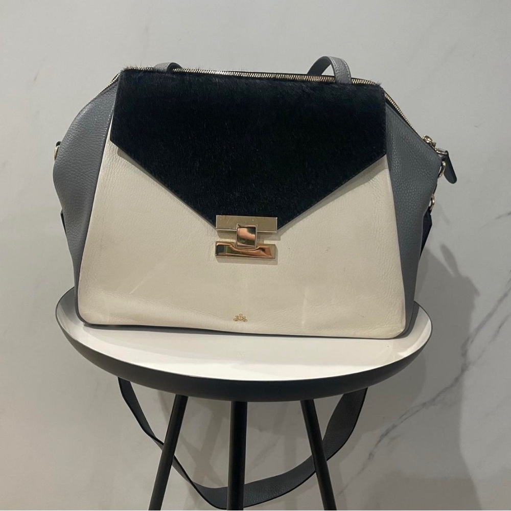 DeMellier Black and Gray Shoulder Bag